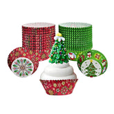 Green Direct forro para magdalenas con diseño navideño, perfecto para hornear en casa