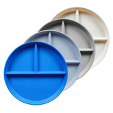 greenandlife plato dividido 9 pulgadas azul zafiro para porciones equilibradas.