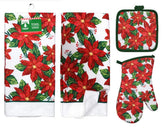 Greenbrier Poinsettia: toallas de cocina suaves y absorbentes para secar manos.