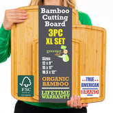 Tabla Greener Chef XL de 18x12, perfecta para grandes preparaciones de verduras.