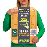 Greener Chef tabla trinchar pavo XL para cortes precisos