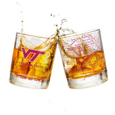 Greenline Goods Hokies, vaso de whisky de diez onzas en conjunto para regalo.