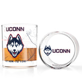 Greenline Goods, vaso whisky con logotipo a color y mapa campus, ideal para reuniones de fans.