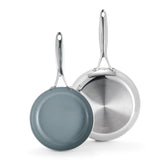 GreenPan Valencia Pro sartén 8 pulgadas, cerámica antiadhesiva libre de PFAS, ideal para saltear.