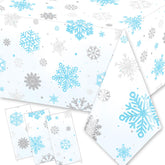 GREHUMOR mantel nieve azul, diseño escandinavo ideal para celebración festiva.