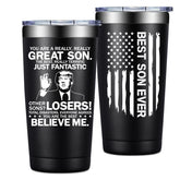 Grifarny Tumbler 20oz, regalo perfecto para hijo, con mensaje positivo.