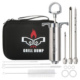 GRILL BUMP jeringa inyectora de carne, 2 oz, mejora la jugosidad en la cocción.
