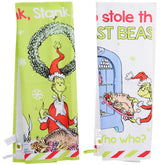 Toallas de cocina Grinch con diseños festivos para decorar la cocina