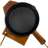 Funda-mango GROBRO7 protege el asa de hierro fundido del calor.