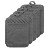 GROBRO7 manoplas de cocina en algodon gris ofrecen proteccion al manipular hornos