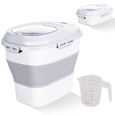 Gropecan contenedor-alimentos-25l, vista interna para identificar arroz rápidamente.