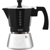 GROSCHE Milano inducción moka pot 6 tazas, espresso intenso en minutos.