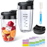 Vaso GuanQiao de 18oz para Ninja con tapa sip-seal, ideal para llevar.