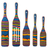 Gudamaye Spurtle Set: vista frontal del conjunto resistente para cocinar