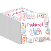 Servilletas Gueevin mahjong para cocteles, 80 piezas, perfectas para fiestas.