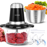 GUESMi Picadora con motor de cobre de 500W, rendimiento rápido para carnes y verduras.
