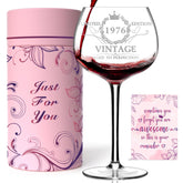 Vaso Gumry 1976 grabado para celebrar 50 años con estilo.