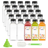 GUSTO botellas plásticas reutilizables de 12 onzas (355 ml) con tapas, útiles para bebidas diarias.