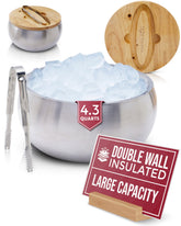Gusto Nostro cubo de hielo aislado con tapa: mantiene el hielo compacto para cócteles en casa