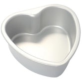 Gvhntk molde corazón de 6 pulgadas de aluminio para bizcochos uniformes.