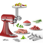 GVODE Picadora de carne para KitchenAid en acero inoxidable, uso doméstico seguro