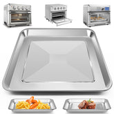 GWBSXM bandeja freidora de acero para Cuisinart TOA-60, vista superior, cocina más uniforme