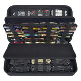 GWCASE, caja expositora de cuchillos con 88 bolsillos para organización visual.