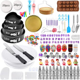 GZMAISULEE kit de repostería, molde de torta 10 pulgadas para hornear pasteles uniformes