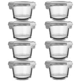H.JSS WDJS contenedor de sopa de vidrio 2 tazas con tapas herméticas para frescura.