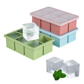 HANCELANT bandeja de hielo con cubos grandes azul para whisky