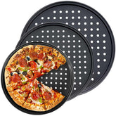 Bandeja Handook para pizza de 9 pulgadas, perforada, para hornear uniforme y crujiente.