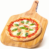 Pala para pizza Hans Grill de bambú 12 pulgadas facilita transferencias precisas