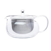 Tetera de vidrio Hario ChaCha Kyusu Maru transparente para ver el tono del té
