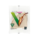 Filtro de papel natural Hario V60 para taza limpia y equilibrada.