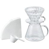 HARIO V60 vidrio: conjunto completo para preparar café filtrado en casa