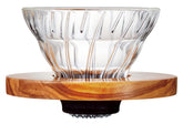 HARIO VDGR01-OV: cono de vidrio transparente para café en 1-2 tazas