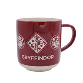 Taza Gryffindor de Harry Potter, exterior rojo burdeos, ideal para café diario