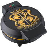 Harry Potter horneador de gofres imprime escudo Hogwarts en cada gofre, ideal para desayunos divertidos.