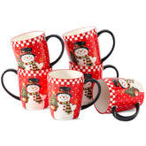 HASENSE tazas navidad 16oz, vista frontal, perfectas para café caliente.