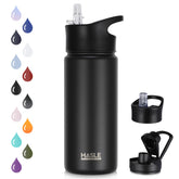 HASLE OUTFITTERS botella aislada 16oz de doble pared mantiene bebidas frías.