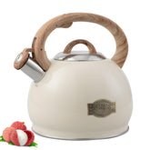 Tetera Hauce Radio de acero inoxidable con capacidad 2,7 qt, ideal para hervir varias tazas.
