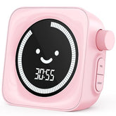 HAUKINIX temporizador visual para niños, rosa; 99 minutos para aprender a gestionar el tiempo.