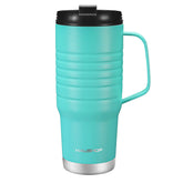 HAUSHOF Taza de viaje 24 oz con asa ergonómica para llevar café cómodamente
