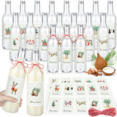 Havawish botellas de plástico para coquito de 25 oz, mostradas listas para regalo navideño.