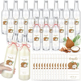 Botellas plásticas Havawish de 25 oz para coquito, ideales para regalos festivos.