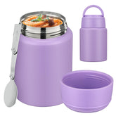 HAWEEK sopa termica para niños 16oz con boca ancha facilita servir y comer.