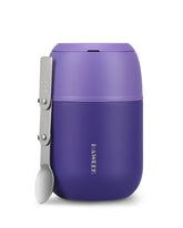 HAWEEK termo alimento 17oz morado, frente, mantiene la sopa caliente por horas