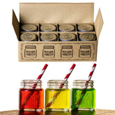 Vaso Hayley Cherie tarro mason chupito 60 ml con tapas, ideal para degustaciones.