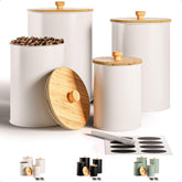HB Design Co. conjunto de contenedores de cocina de 4 en mostrador para almacenamiento ordenado.