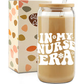 HBESTIE vaso 16 oz con tapa y pajitas, ideal para café diario de enfermeras.